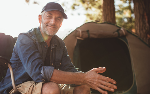 middle aged man smiling
